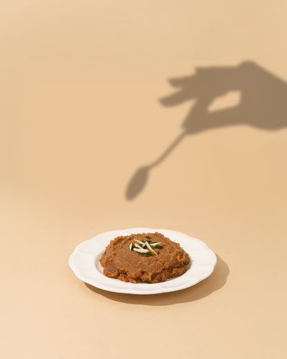 Mamra Almond Halwa (Nolen Gur)